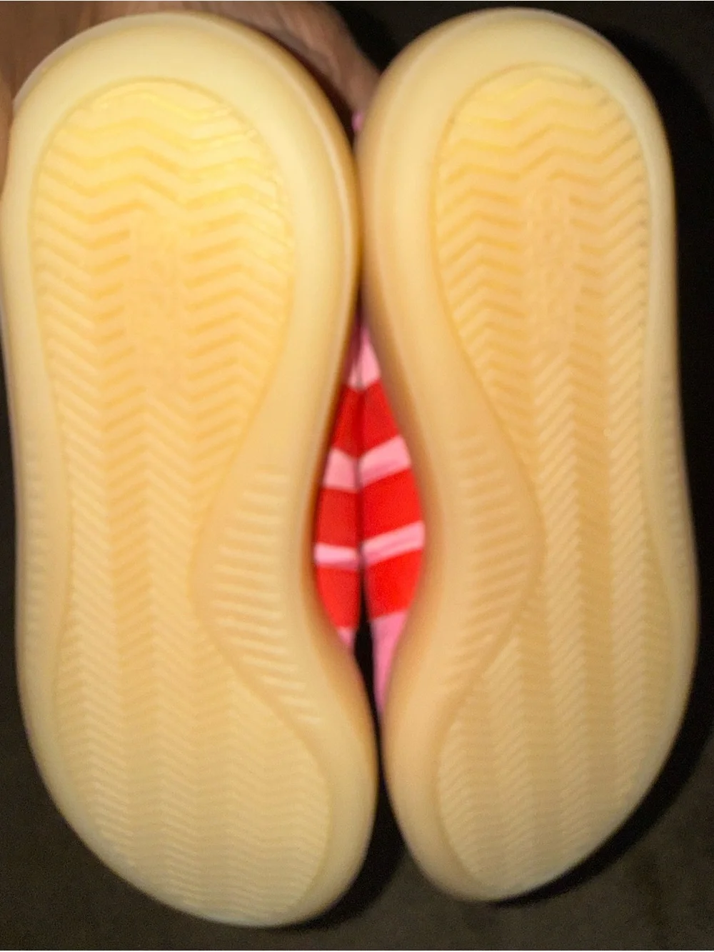 Barreda Decode adidas Pink Sneakers with Red Stripes